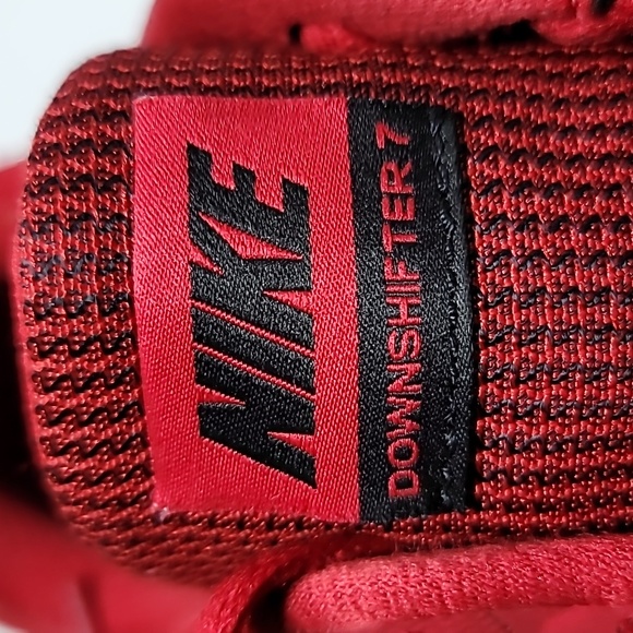 Nike Downshifter7 mens 11 red black running athletic athleisure sporty light - Picture 8 of 10